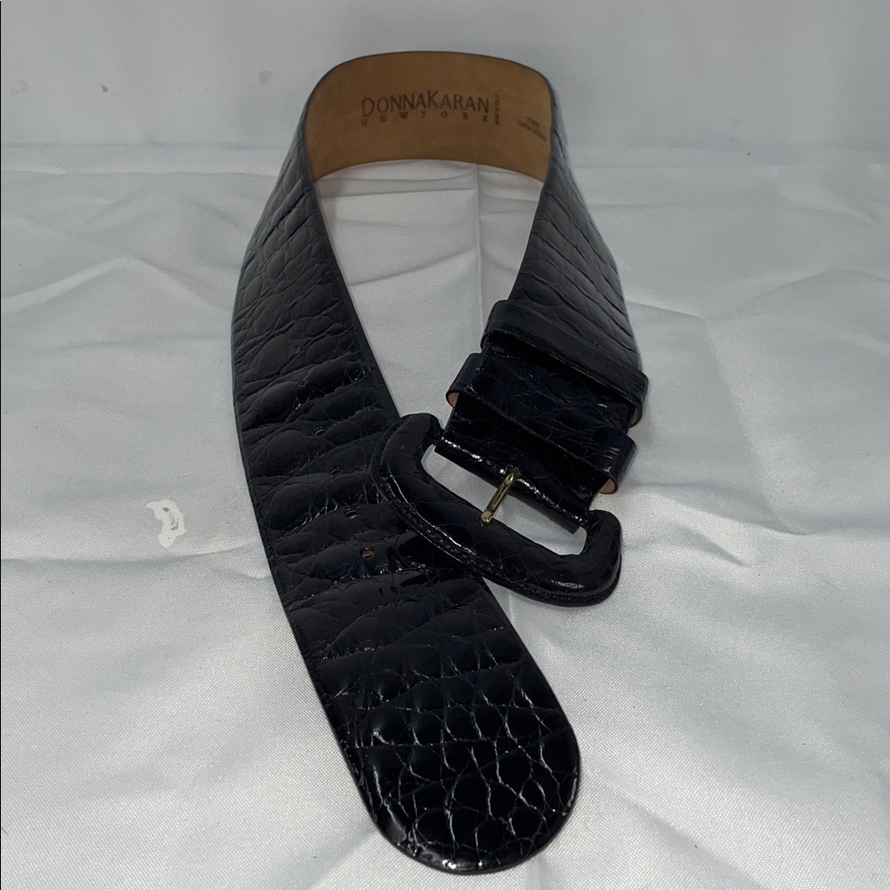 DONNA KARAN NY GENUINE ITALIAN CROCODILE BELT FTL-03-005 - Picture 4 of 7